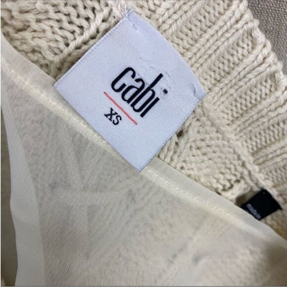 CAbi Laceup Sweater 994 - Picture 3 of 5